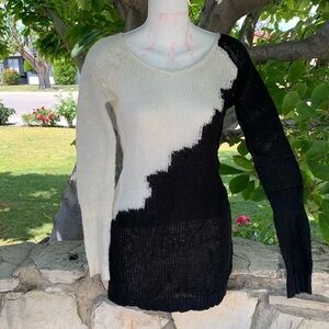 Only cream and black sweater